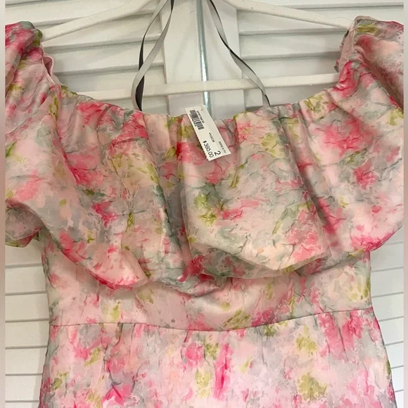 ML Monique Lhuillier Off The Shoulder Short Dress - Picture 5 of 5